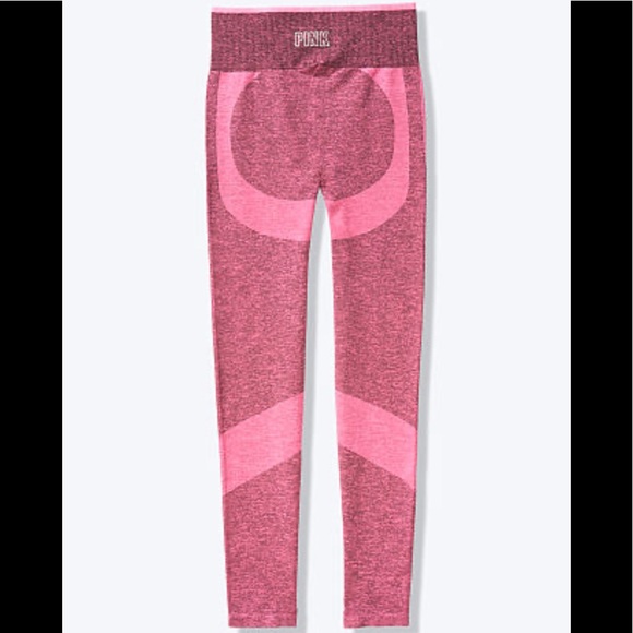 Pink Victoria’s Secret Seamless Workout Tights NWT - Picture 4 of 8